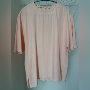 Vince Soft Peach Short Sleeve Top